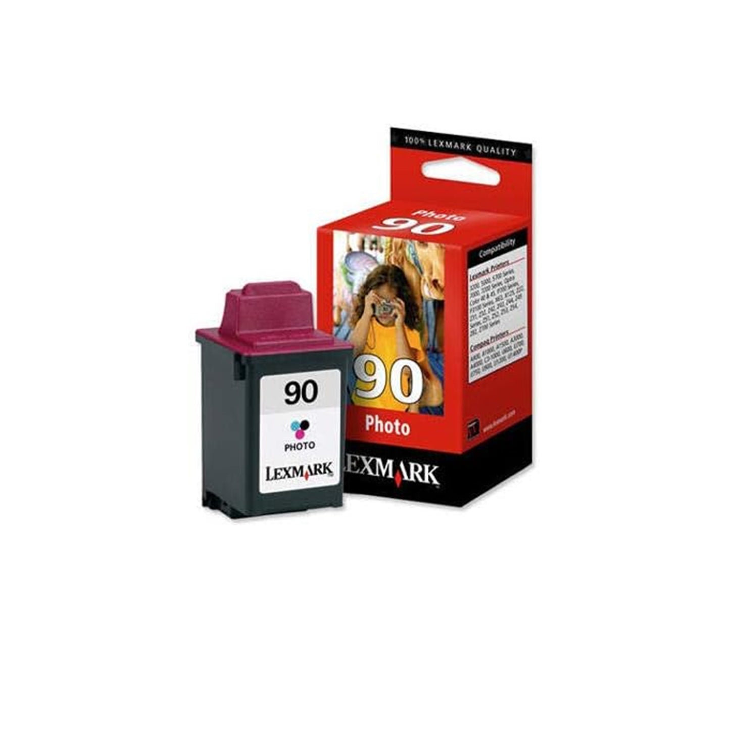 Lexmark #90 High Resolution Photo Ink Cartridge, 450 Yield (12A1990)