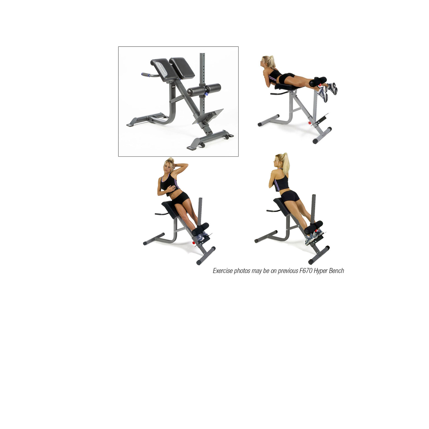 BodyCraft F770 Roman Chair, Hyperextension, Oblique, Ab Crunch