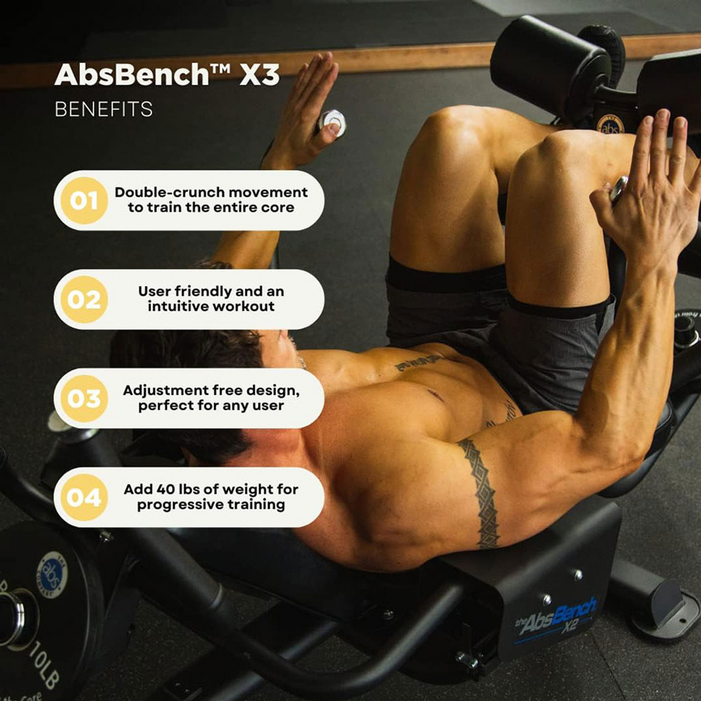 The Abs Bench X3 Black