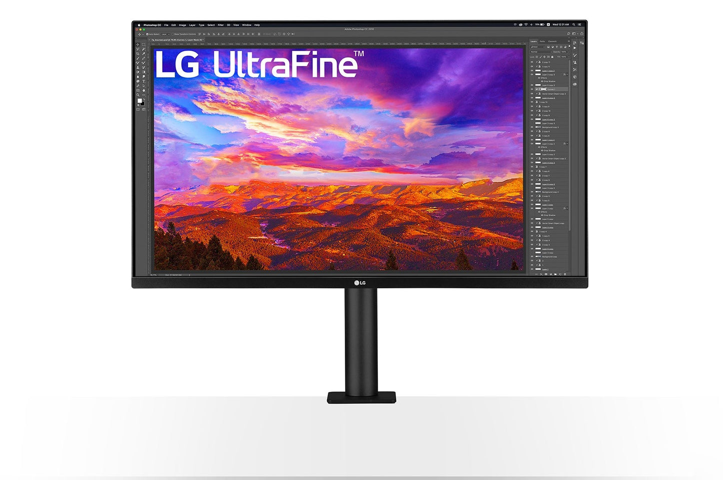 شاشة UltraFine™ UHD 4K Ergo IPS مقاس 31.5 بوصة مزودة بمنفذ USB Type-C™