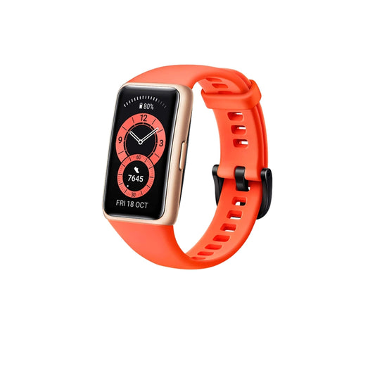 HUAWEI Band 6: Health & Fitness Activity Tracker - Heart Rate & SpO2 Monitor, 96 Workout Modes, 2-Wk Battery, Fast Charge, Sleep Tracking, FullView Display Smart Watch, Orange