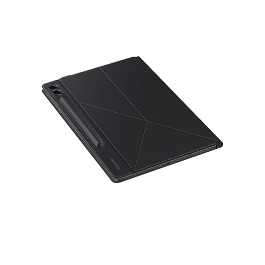 غطاء الكتاب الذكي Samsung Galaxy Tab S9 FE، حافظة حماية للكمبيوتر اللوحي، خيارات حامل أفقي وعمودي، ظهر مغناطيسي قابل للفصل، تشغيل/إيقاف الشاشة تلقائيًا، إصدار الولايات المتحدة، أسود 