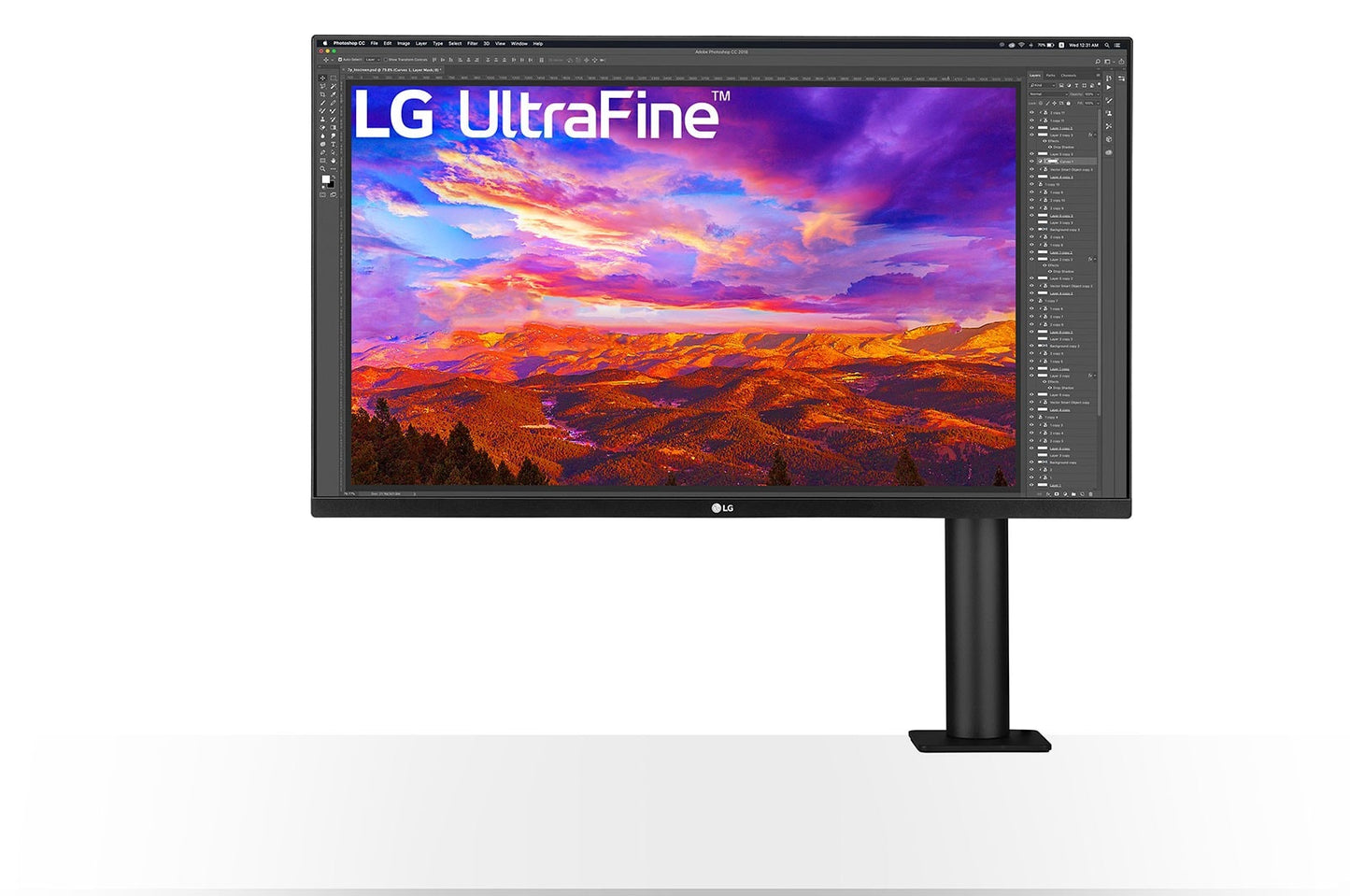 شاشة UltraFine™ UHD 4K Ergo IPS مقاس 31.5 بوصة مزودة بمنفذ USB Type-C™