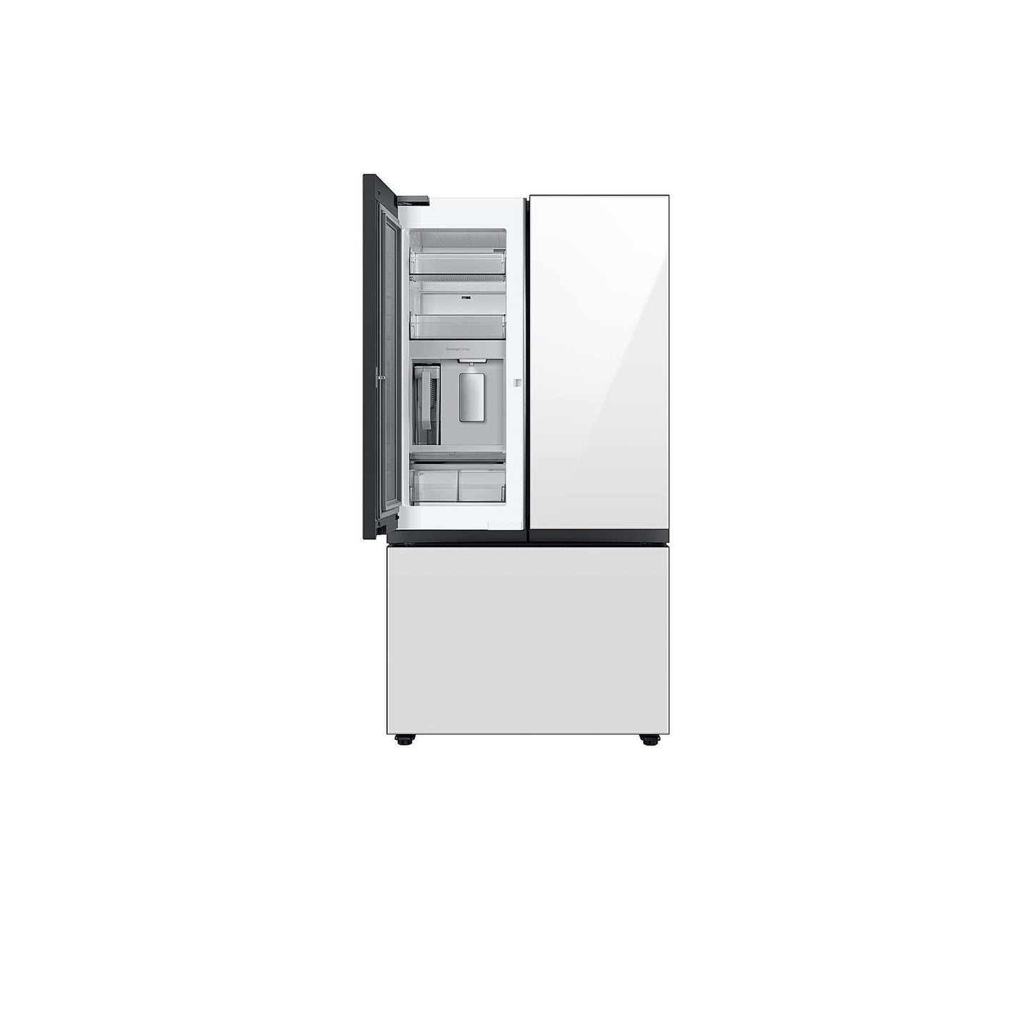 Bespoke 3-Door French Door Refrigerator (24 cu. ft.) with Beverage Center™ in Stainless Steel.