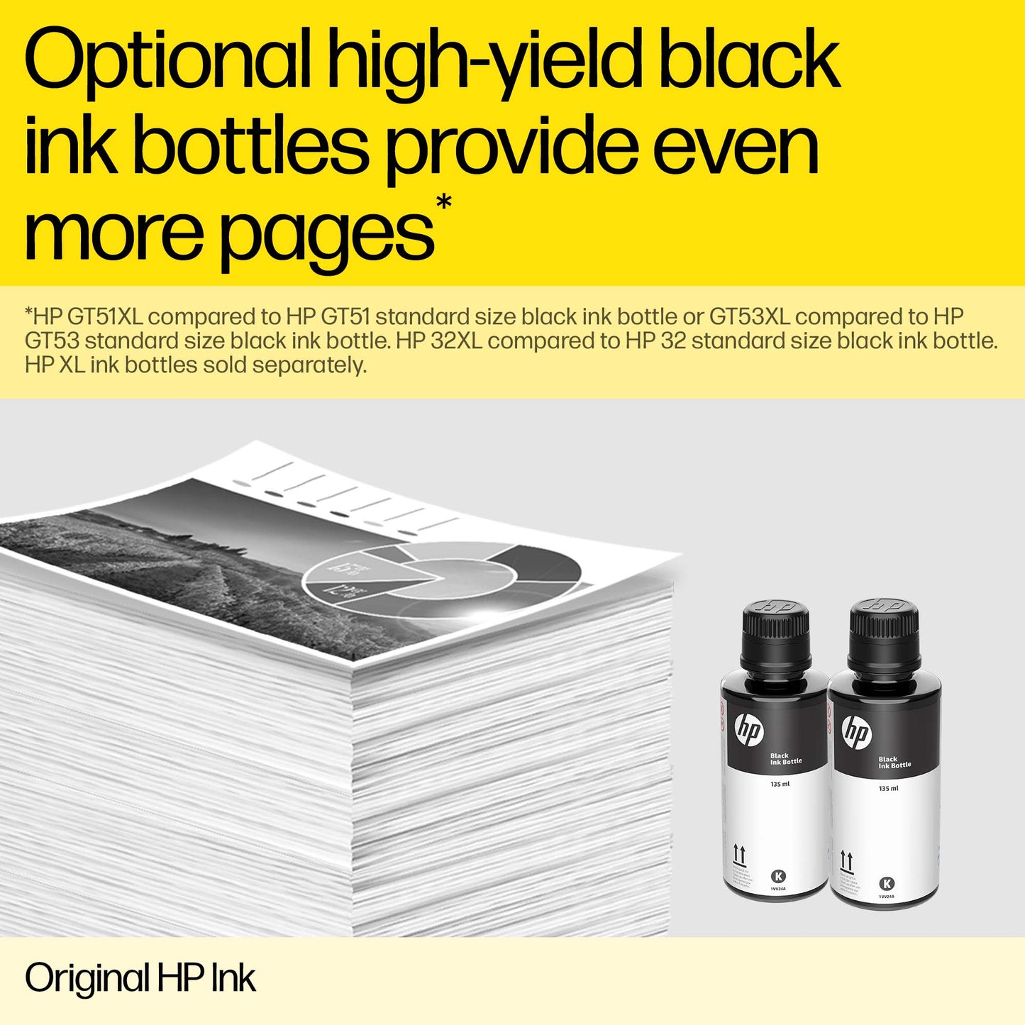 HP 32XL 135-ml Black Original Ink Bottle, 1VV24AN