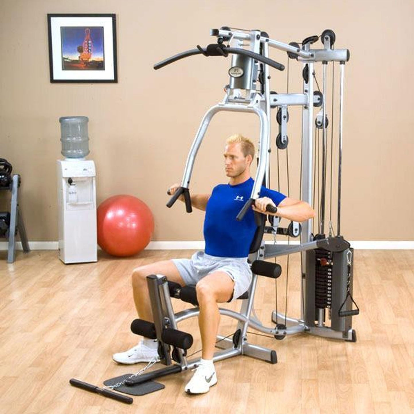 Powerline P2X Multi-Station Home Gym with Functional Training Arms With Leg Press