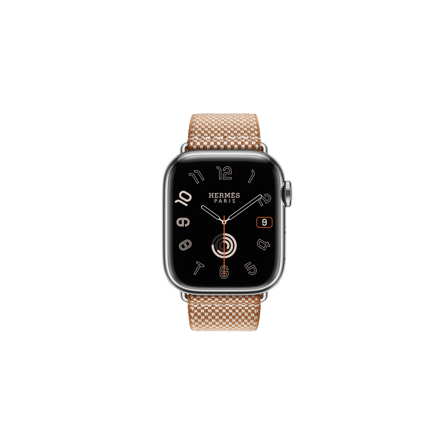 Apple Watch Hermès - 41 ملم Framboise/Écru Toile H Single Tour 