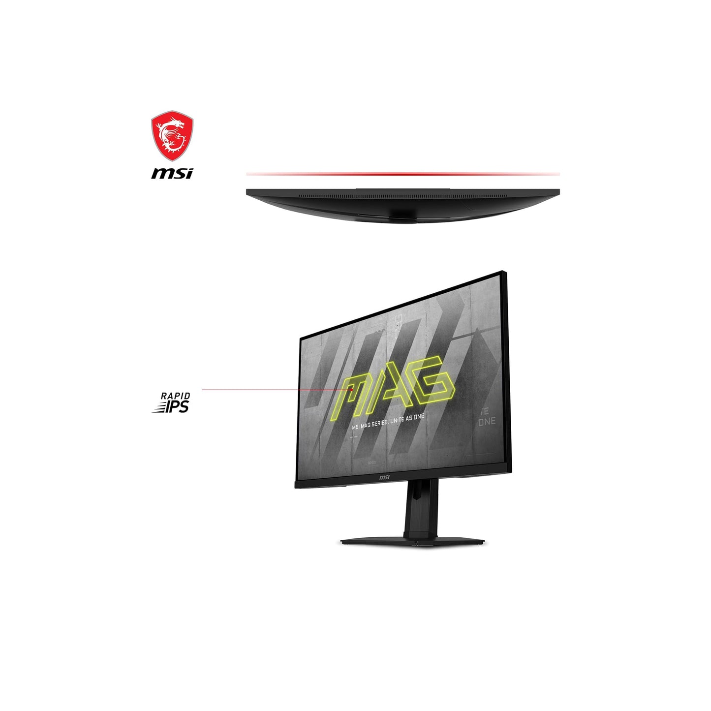 MSI 27" 4K Gaming Monitor, 144Hz, 1ms, 16:9 Rapid IPS Flat, 3840 x 2160 (UHD), Tilt, Pivot, Height Adjustment, MAG 274UPF