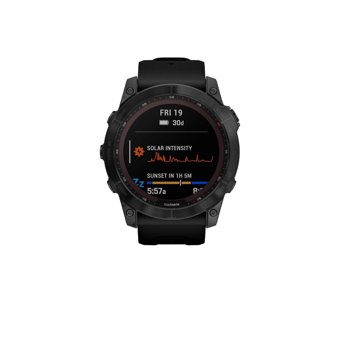 Garmin - fēnix 7X Sapphire Solar GPS Smartwatch 51 mm Fiber-reinforced polymer - Black DLC Titanium