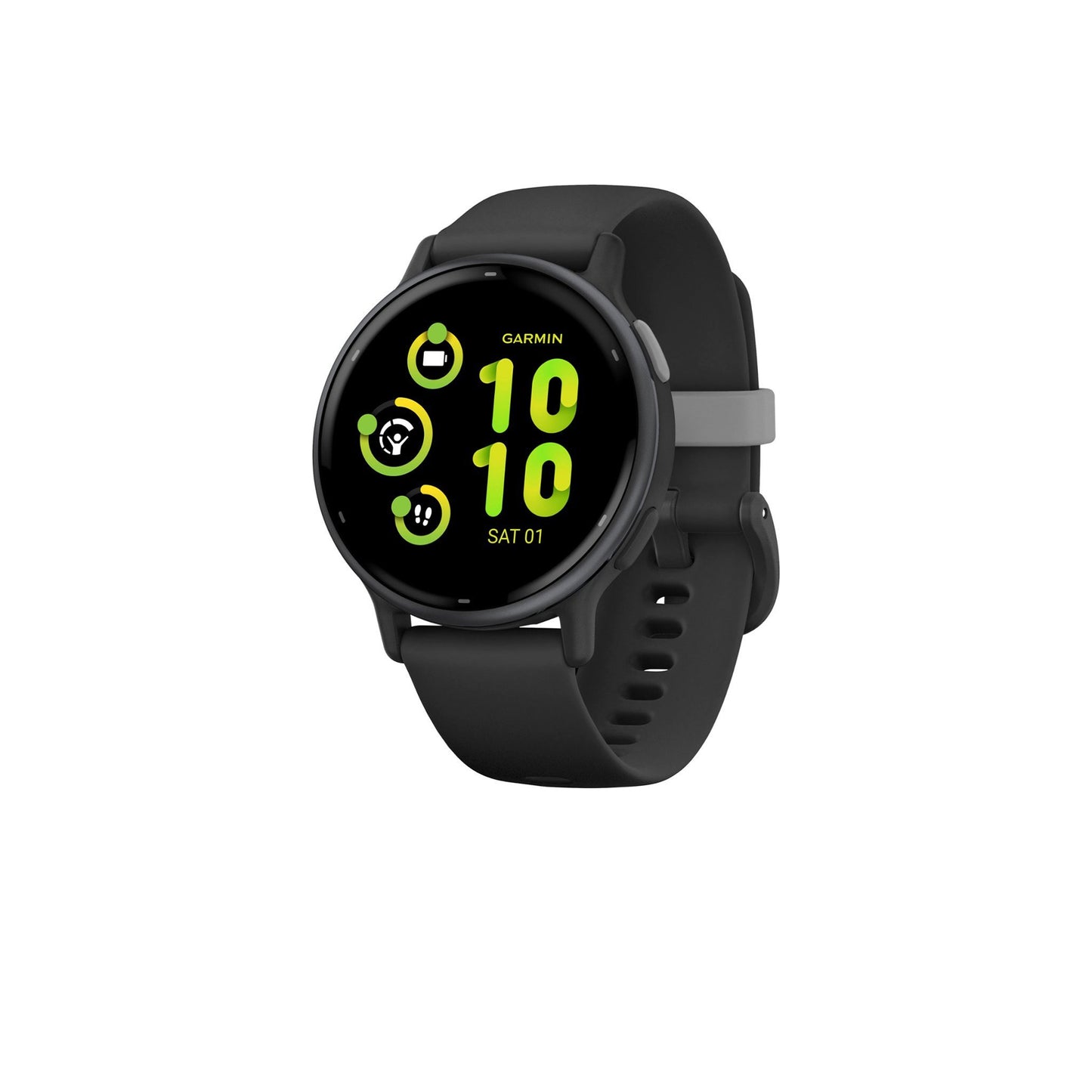 Garmin - vívoactive 5 GPS Smartwatch 42 mm Fiber-reinforced polymer - Slate Aluminum and Black