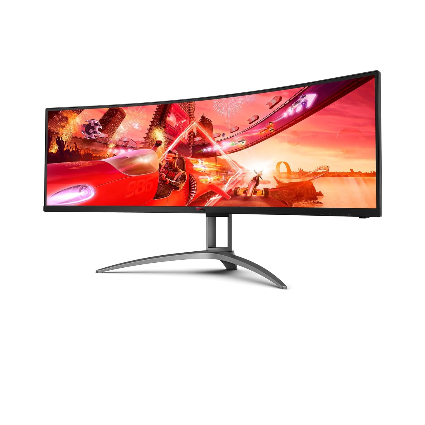 AOC AGON Curved Gaming Monitor 49" (AG493UCX), Dual QHD 5120x1440 @ 120Hz, VA Panel, 1ms Adaptive-Sync, 121% sRGB, Height Adjustable,