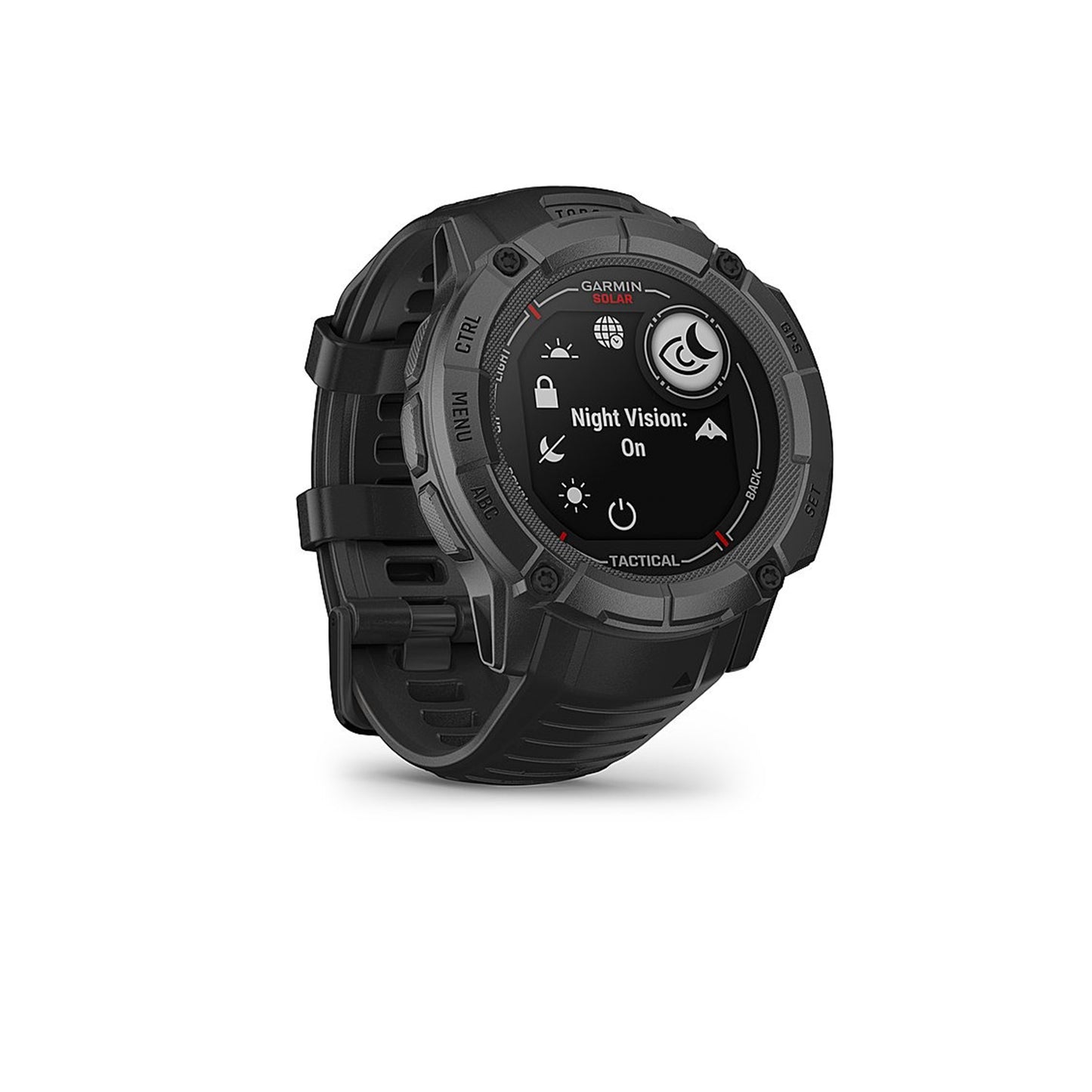 Garmin - Instinct 2X Solar Tactical Edition Smartwatch 50 mm Fiber-reinforced Polymer - Black