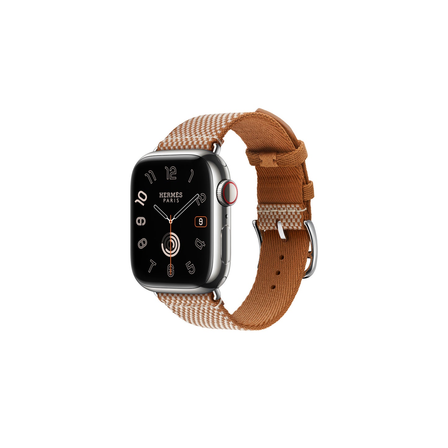 Apple Watch Hermès - 41mm Framboise/Écru Toile H Single Tour