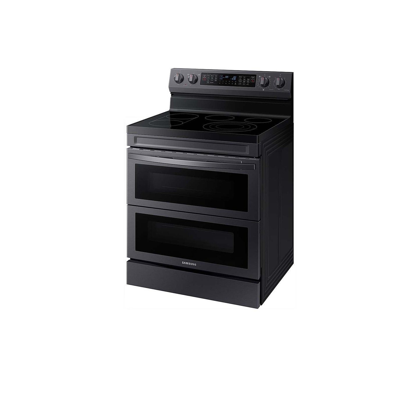 6.3 cu. ft. Smart Freestanding Electric Range with Flex Duo™, No-Preheat Air Fry & Griddle in Black Stainless Steel.