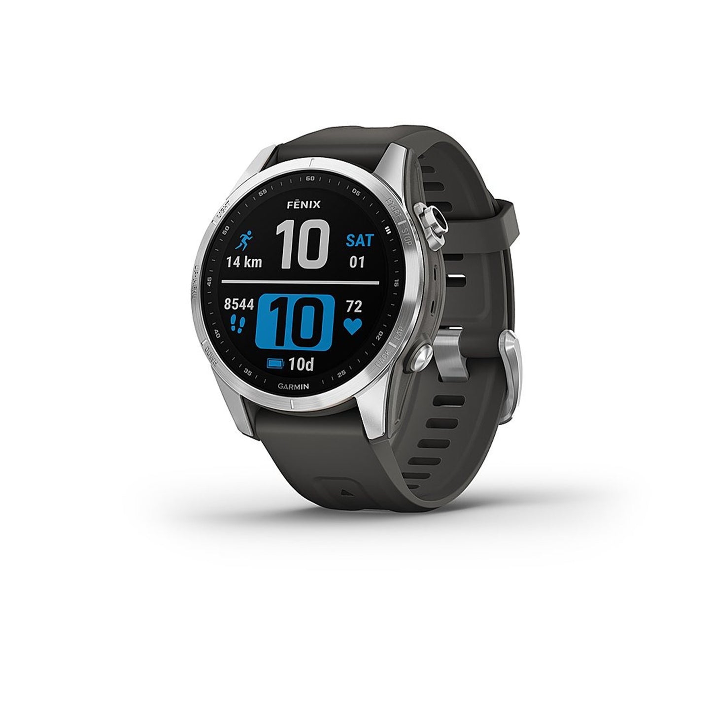 Garmin - fēnix 7S GPS Smartwatch 42 mm Fiber-reinforced polymer - Silver