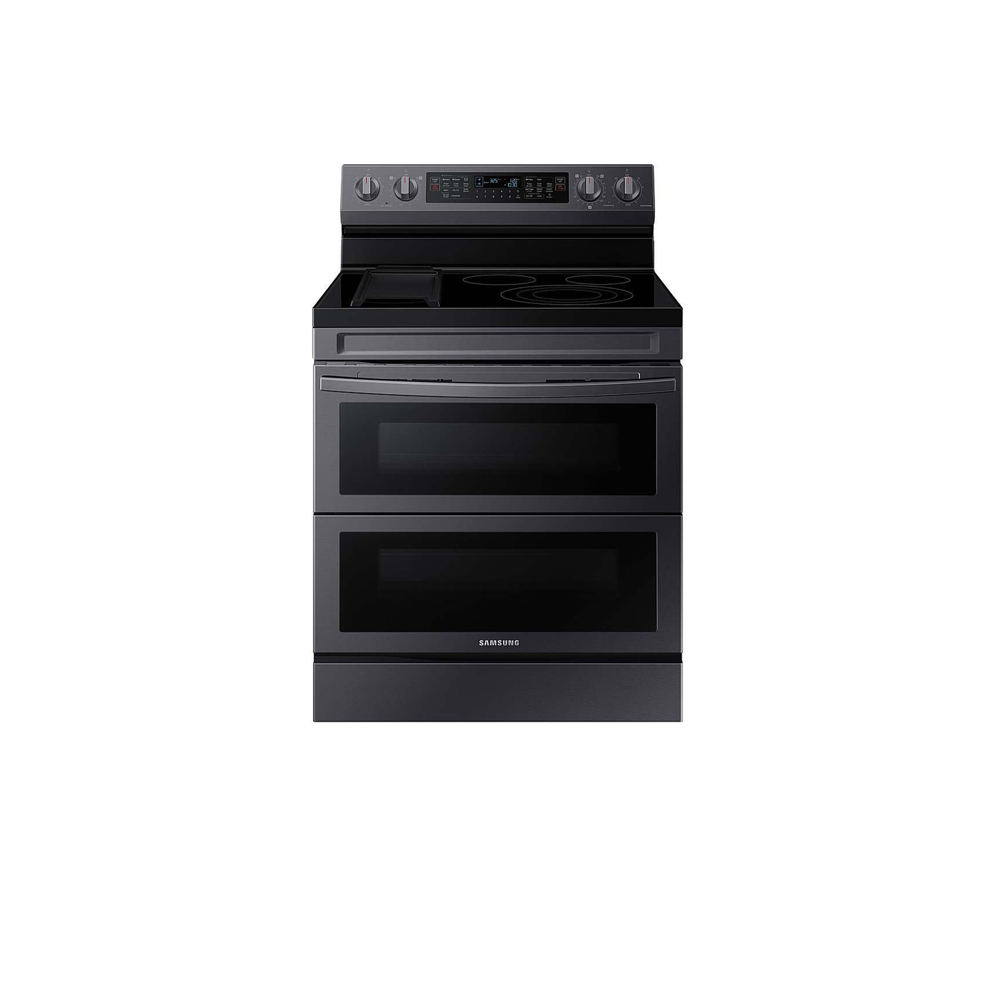 6.3 cu. ft. Smart Freestanding Electric Range with Flex Duo™, No-Preheat Air Fry & Griddle in Black Stainless Steel.