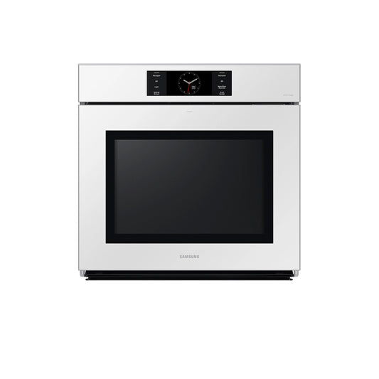 Bespoke 30" White Glass Single Wall Oven with AI Pro Cooking™ Camera