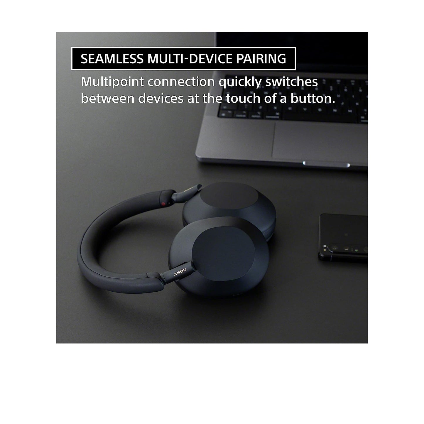 Sony WH-1000XM5 The Best Wireless Noise Canceling Headphones with Auto Noise Canceling Optimizer, Crystal Clear Hands-Free Calling, and Alexa Voice Control