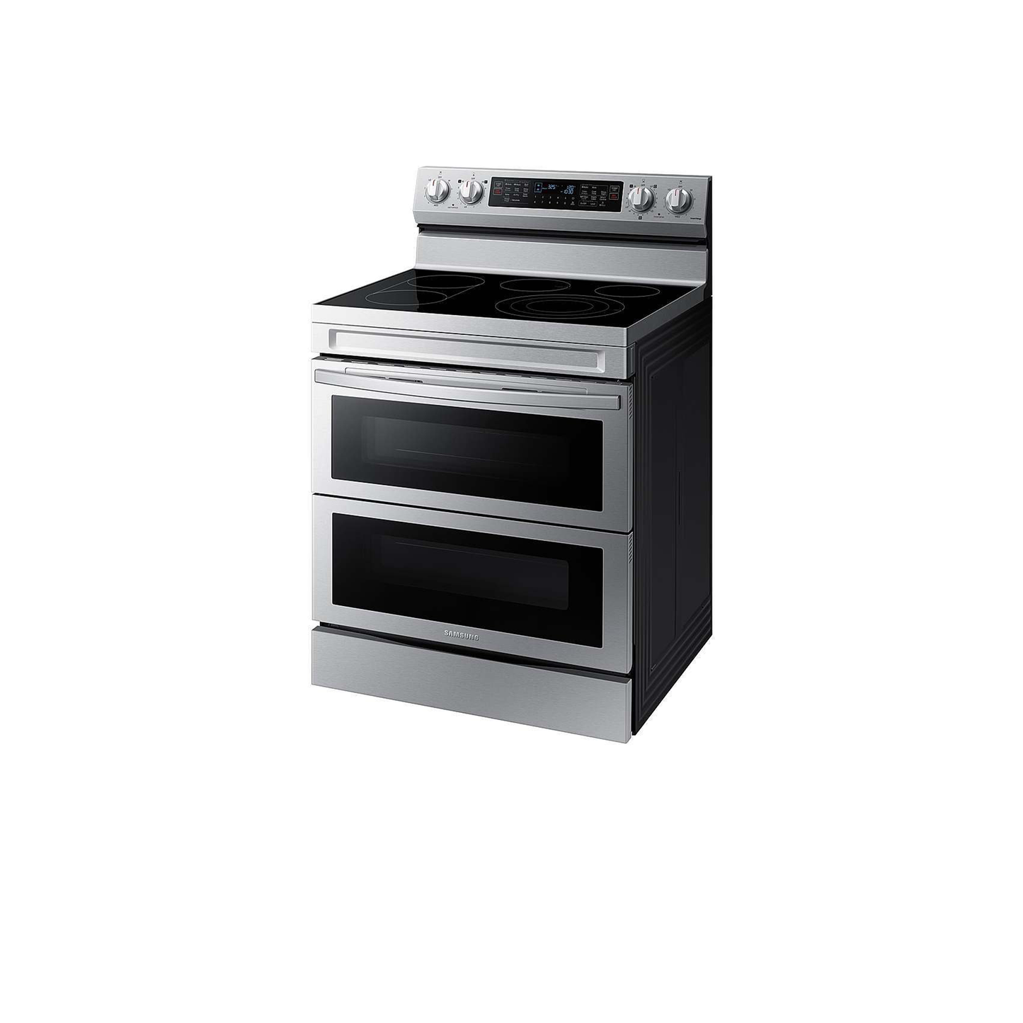 6.3 cu. ft. Smart Freestanding Electric Range with Flex Duo™, No-Preheat Air Fry & Griddle in Black Stainless Steel.