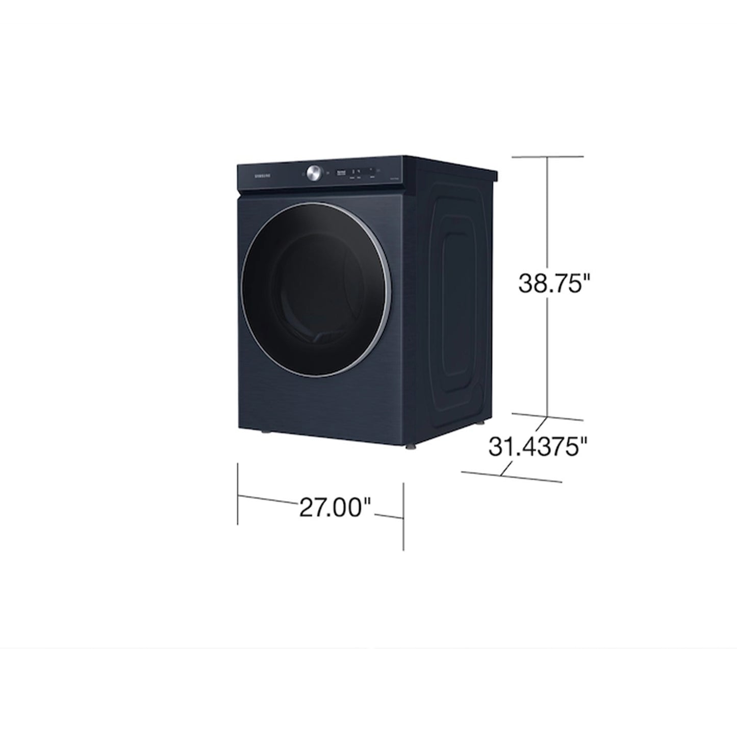 Bespoke 7.6 cu. ft. Ultra Capacity Electric Dryer with AI Optimal Dry and Super Speed Dry in Brushed Navy