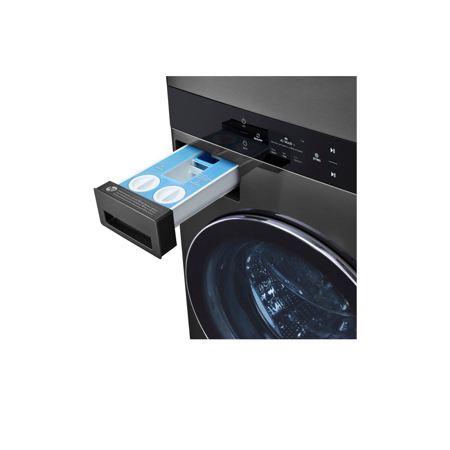 Single Unit Front Load LG WashTower™w. Center Control® 5.0 cu.ft. Washer & 7.4 cu.ft. Electric Dryer