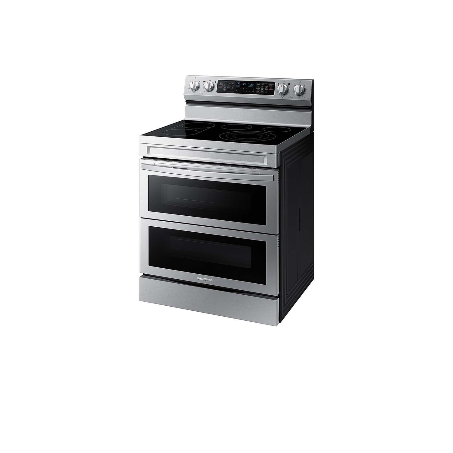 6.3 cu. ft. Smart Freestanding Electric Range with Flex Duo™, No-Preheat Air Fry & Griddle in Black Stainless Steel.