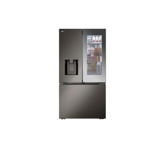 31 متر مكعب. قدم. ثلاجة Smart Standard-Depth MAX™ بباب فرنسي مع أربعة أنواع من الثلج ومرآة InstaView® 