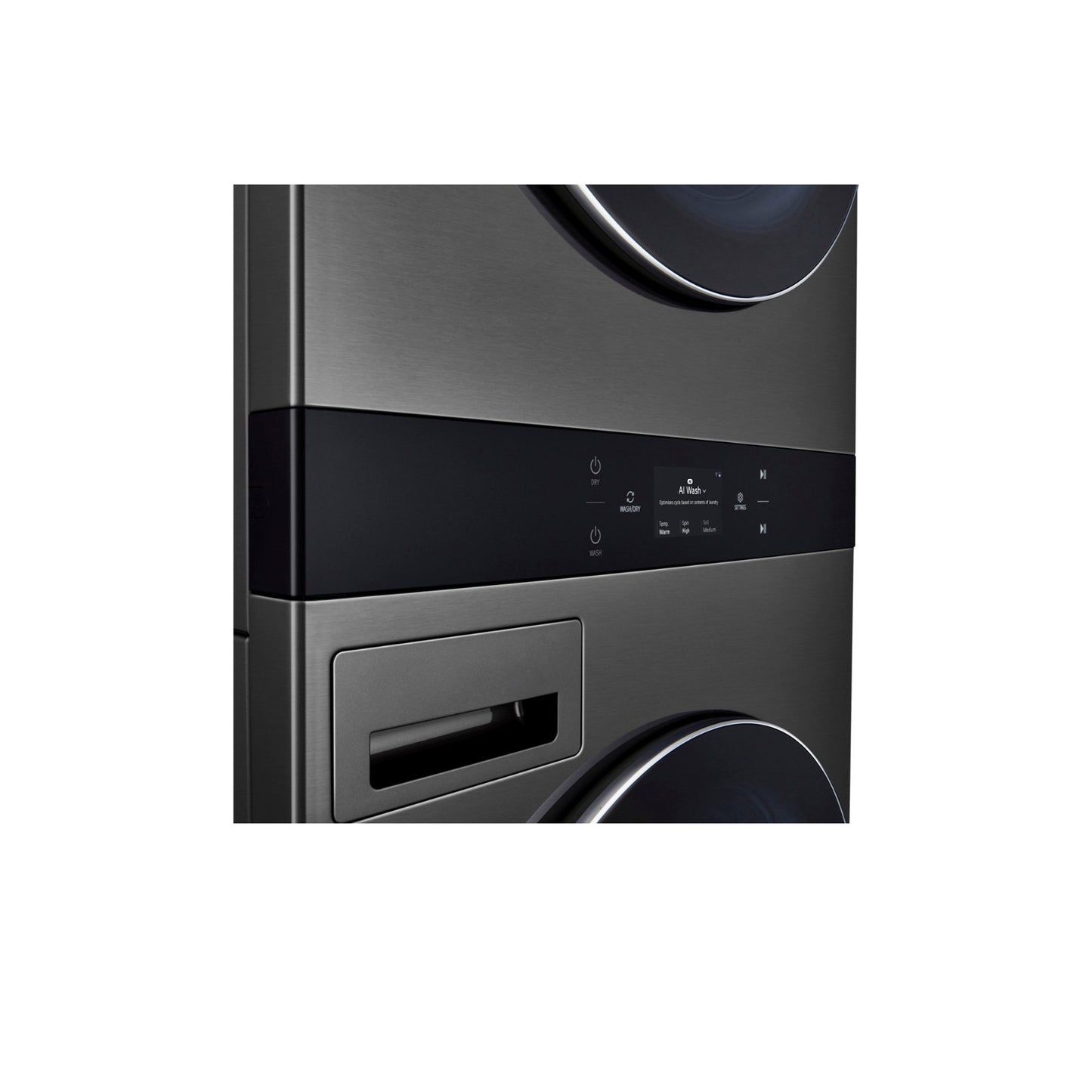 Single Unit Front Load LG WashTower™w. Center Control® 5.0 cu.ft. Washer & 7.4 cu.ft. Electric Dryer