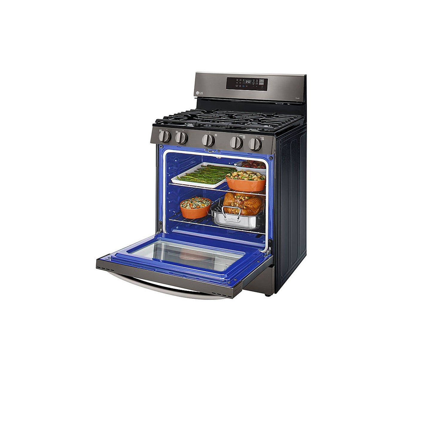 5.8 cu ft. Smart Wi-Fi Enabled Fan Convection Gas Range with Air Fry & EasyClean®