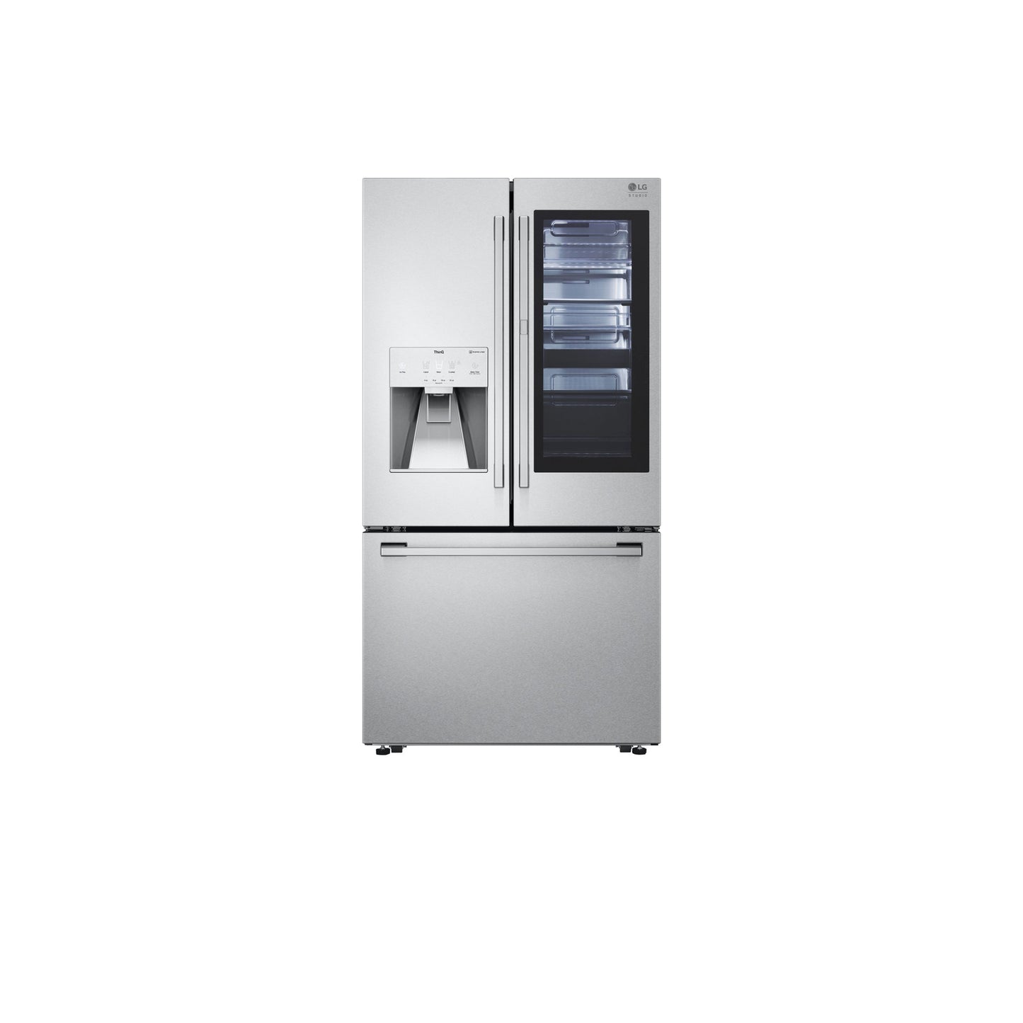 LG STUDIO 24 cu. ft. Smart InstaView® Door-in-Door® Large Capacity Counter-Depth Refrigerator with Craft Ice™ Maker