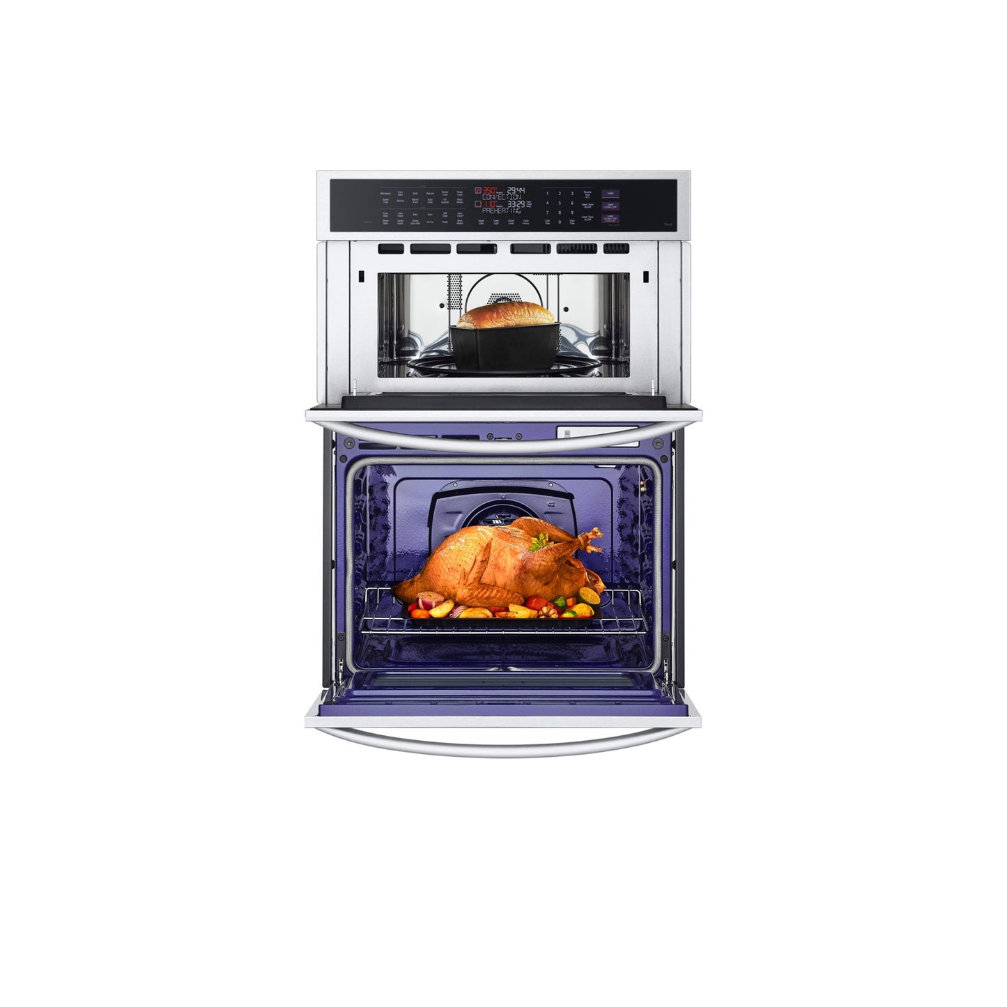 1.7/4.7 cu. ft. Smart Combination Wall Oven with InstaView®, True Convection, Air Fry, and Steam Sous Vide