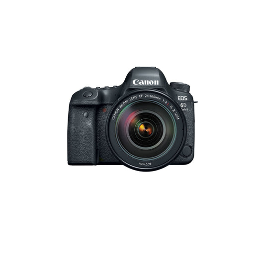 Canon - EOS 6D Mark II DSLR Video Camera with EF 24-105mm f/4L IS II USM Lens - Black.