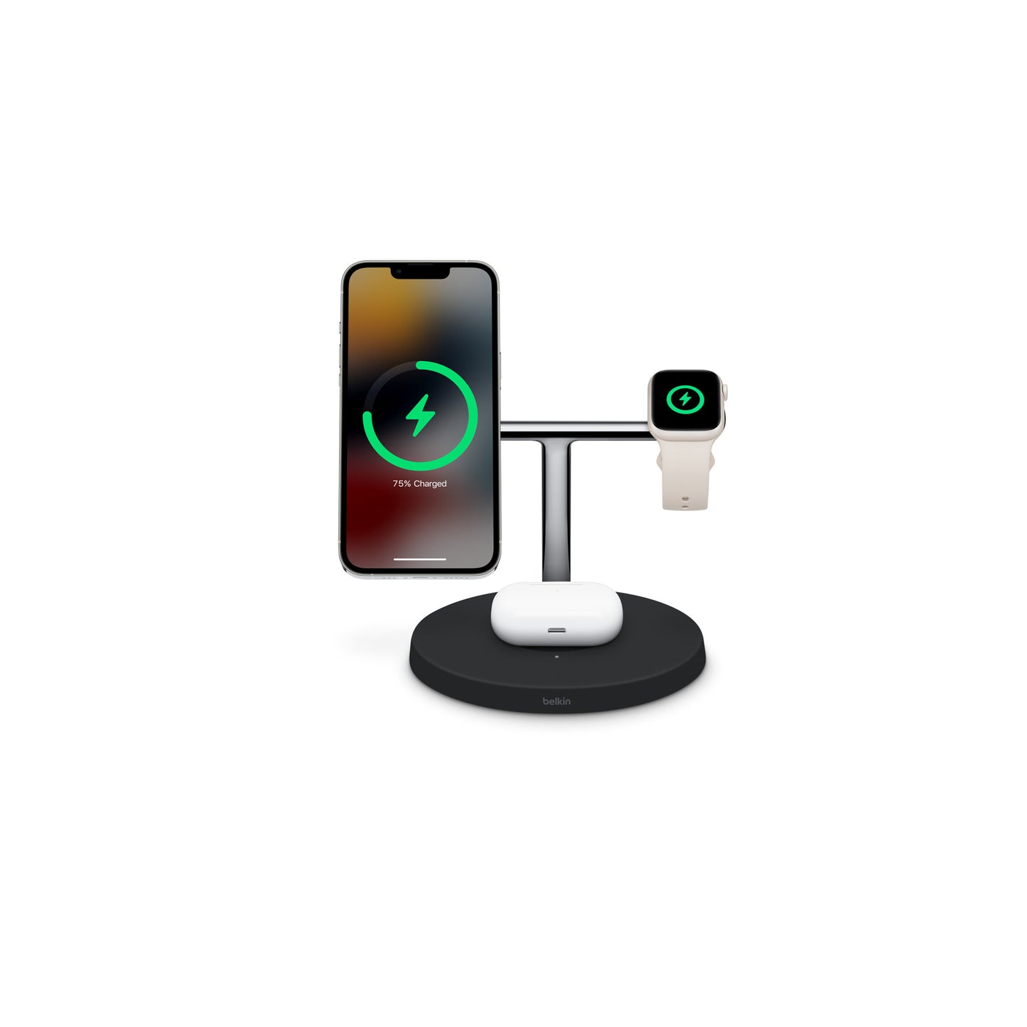 Belkin BOOST↑CHARGE PRO 3-in-1 Wireless Charging Stand with MagSafe