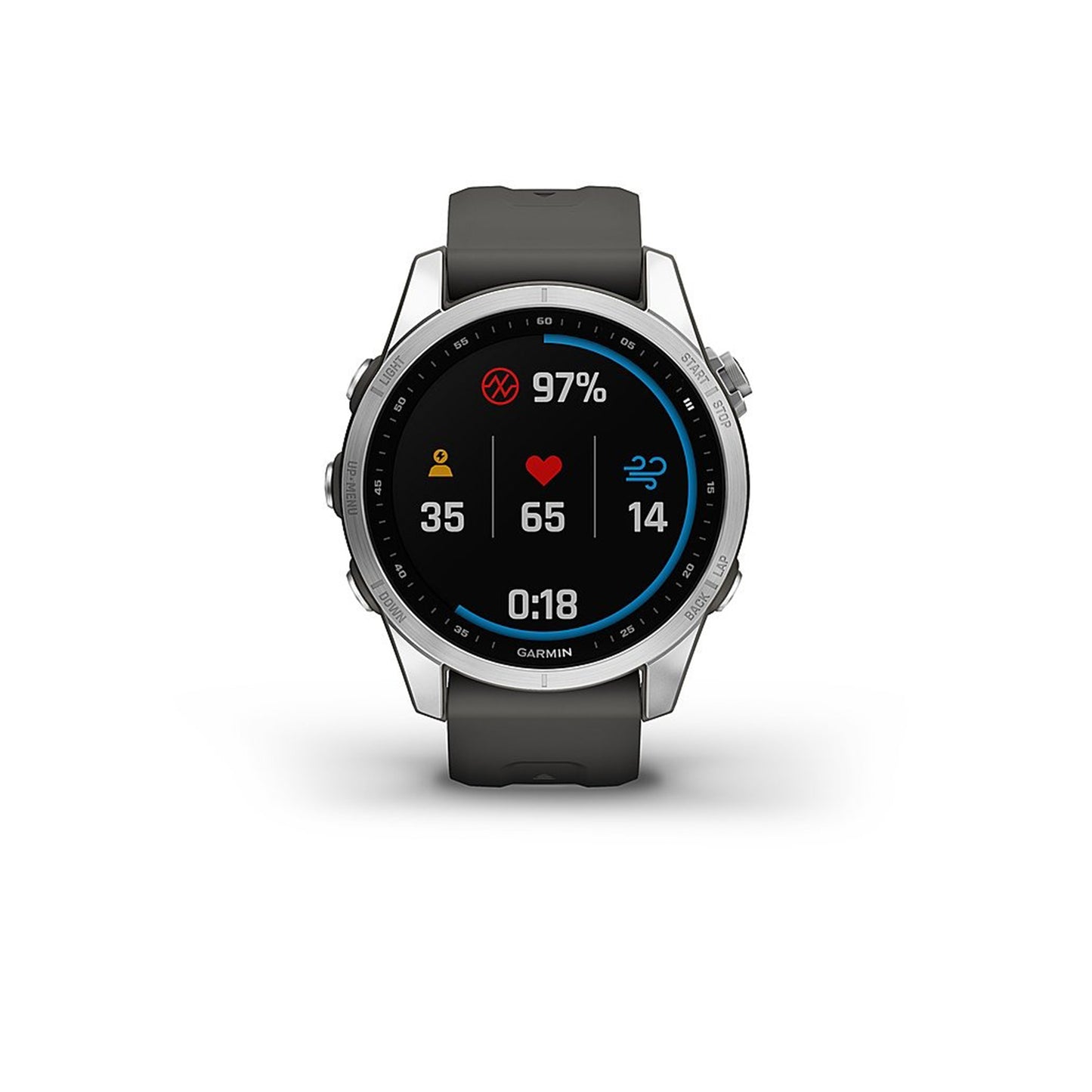 Garmin - fēnix 7S GPS Smartwatch 42 mm Fiber-reinforced polymer - Silver