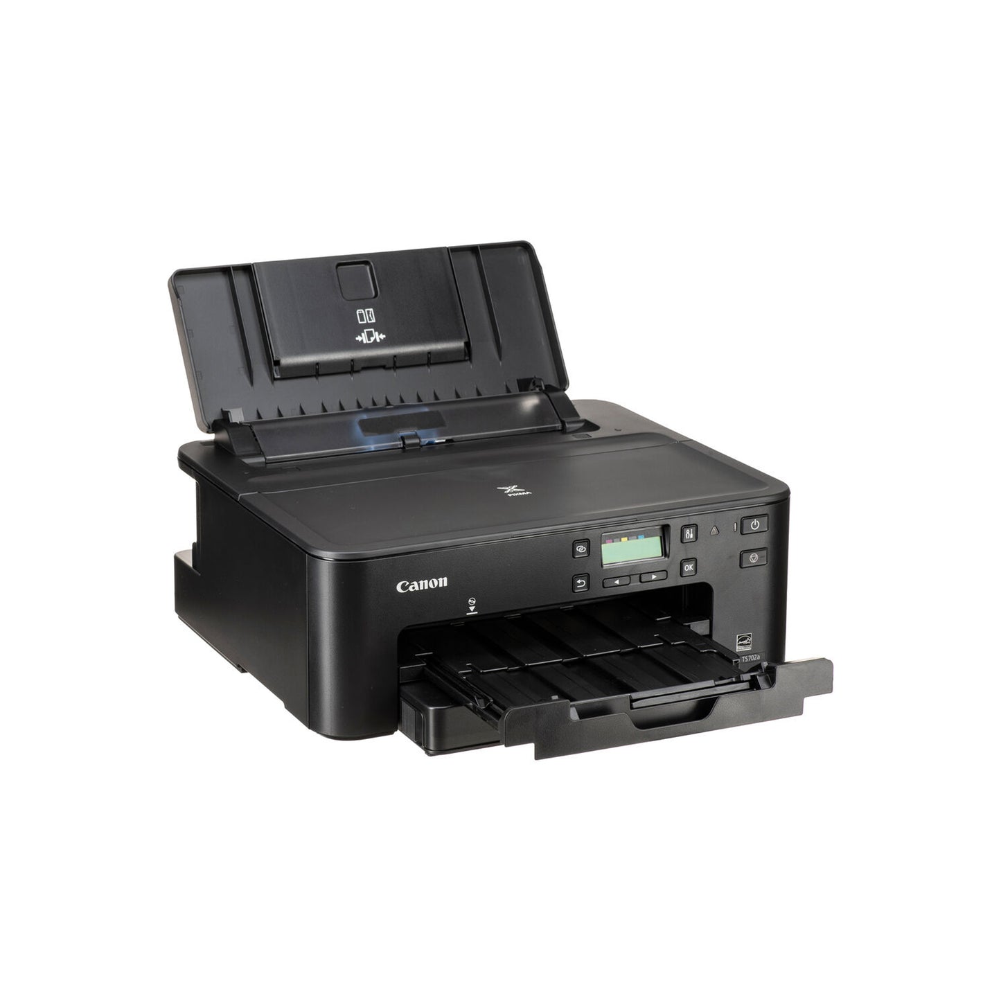 طابعة كانون PIXMA TS702a اللاسلكية ذات الوظيفة الواحدة | الطباعة المحمولة باستخدام AirPrint(R)، والطباعة السحابية من Google، وخدمة الطباعة Mopria(R)، تعمل مع Alexa، أسود، مقاس واحد