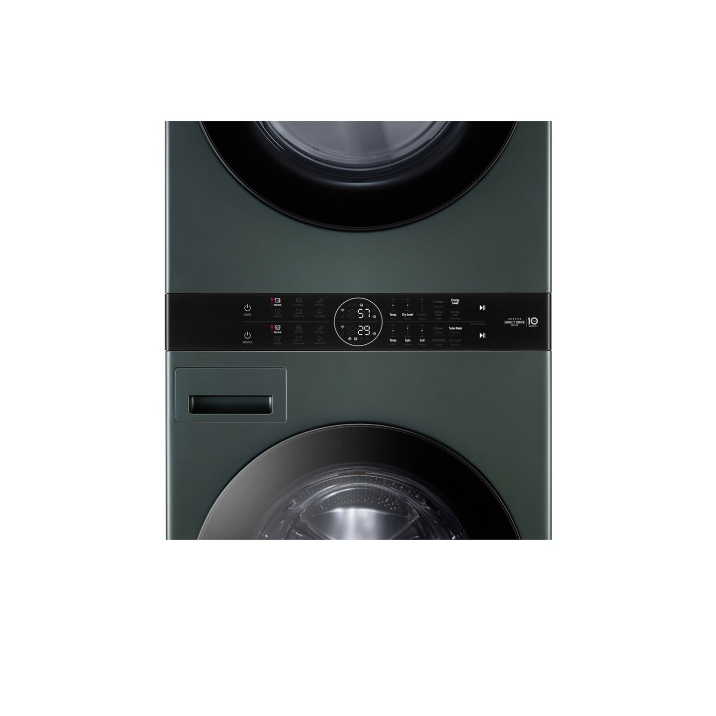 Single Unit Front Load LG WashTower™ with Center Control™ 4.5 cu. ft. Washer and 7.4 cu. ft. Gas Dryer