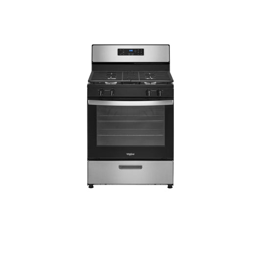 Whirlpool - 5.1 Cu. Ft. Freestanding Gas Range with Broiler Drawer - Stainless Steel.
