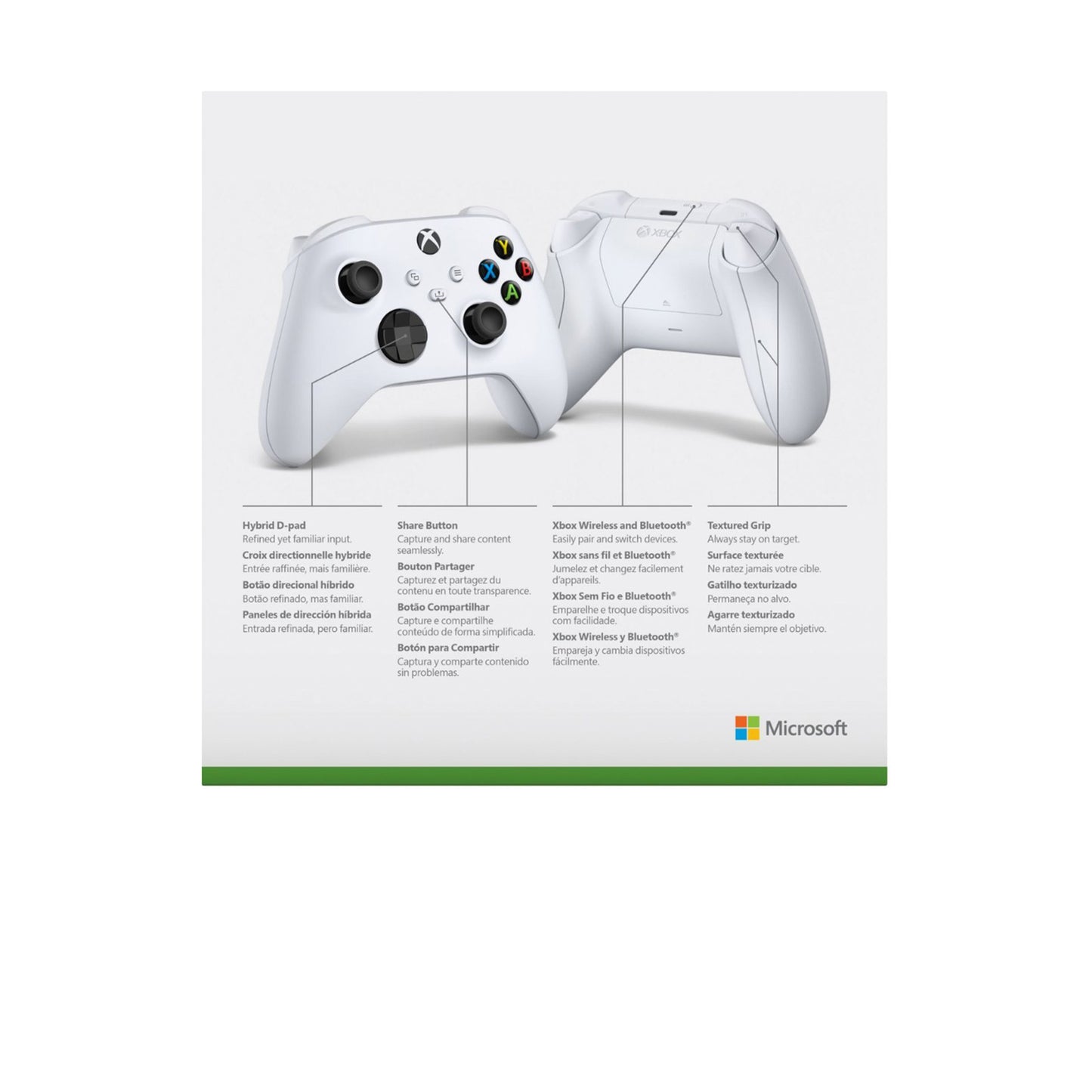 Microsoft - وحدة تحكم Xbox اللاسلكية لأجهزة Xbox Series X وXbox Series S وXbox One وأجهزة Windows - Robot White 