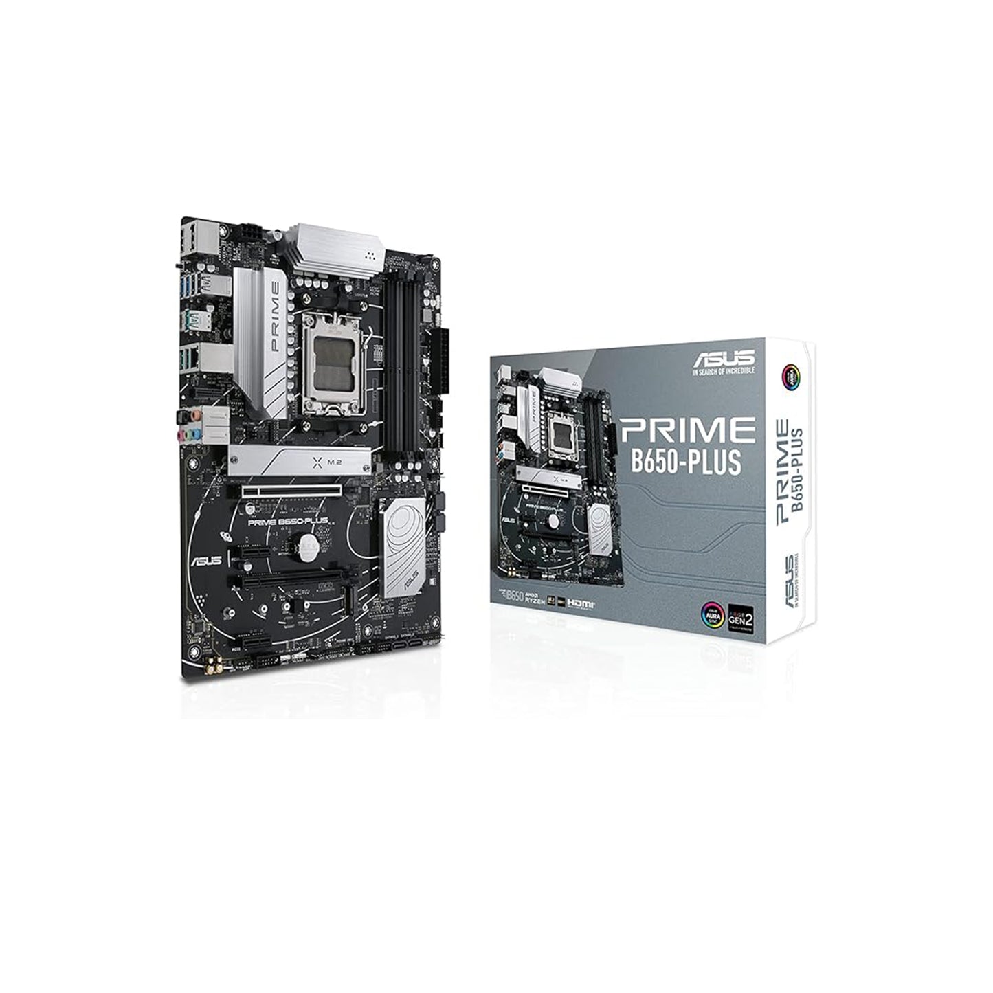 ASUS Prime B650-PLUS AMD B650(Ryzen 7000) ATX Motherboard(DDR5,PCIe 5.0 M.2,2.5Gb Ethernet,DisplayPort,HDMI®, USB 3.2 Gen 2 Type-C®, Front USB 3.2 Gen 1 Type-C®, BIOS Flashback™, USB4® Support)