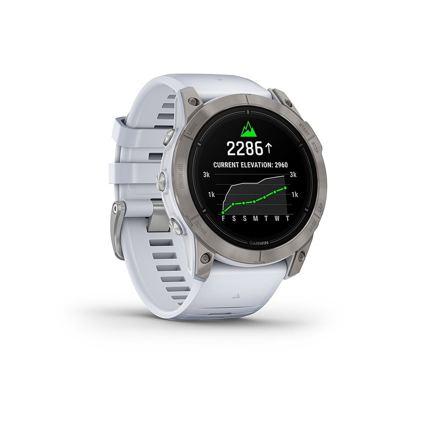 Garmin - epix Pro (Gen 2) Sapphire Edition 51mm Fiber-Reinforced Polymer - Titanium with Whitestone Band