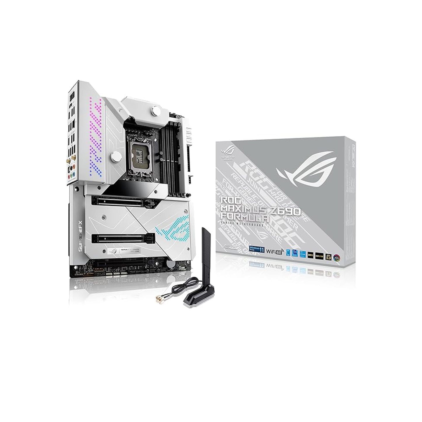 ASUS ROG Maximus Z690 Formula ATX Motherboard with Water Cooling, WiFi 6E, PCIe 5.0, DDR5, Thunderbolt 4 - For Intel 12th Gen CPU