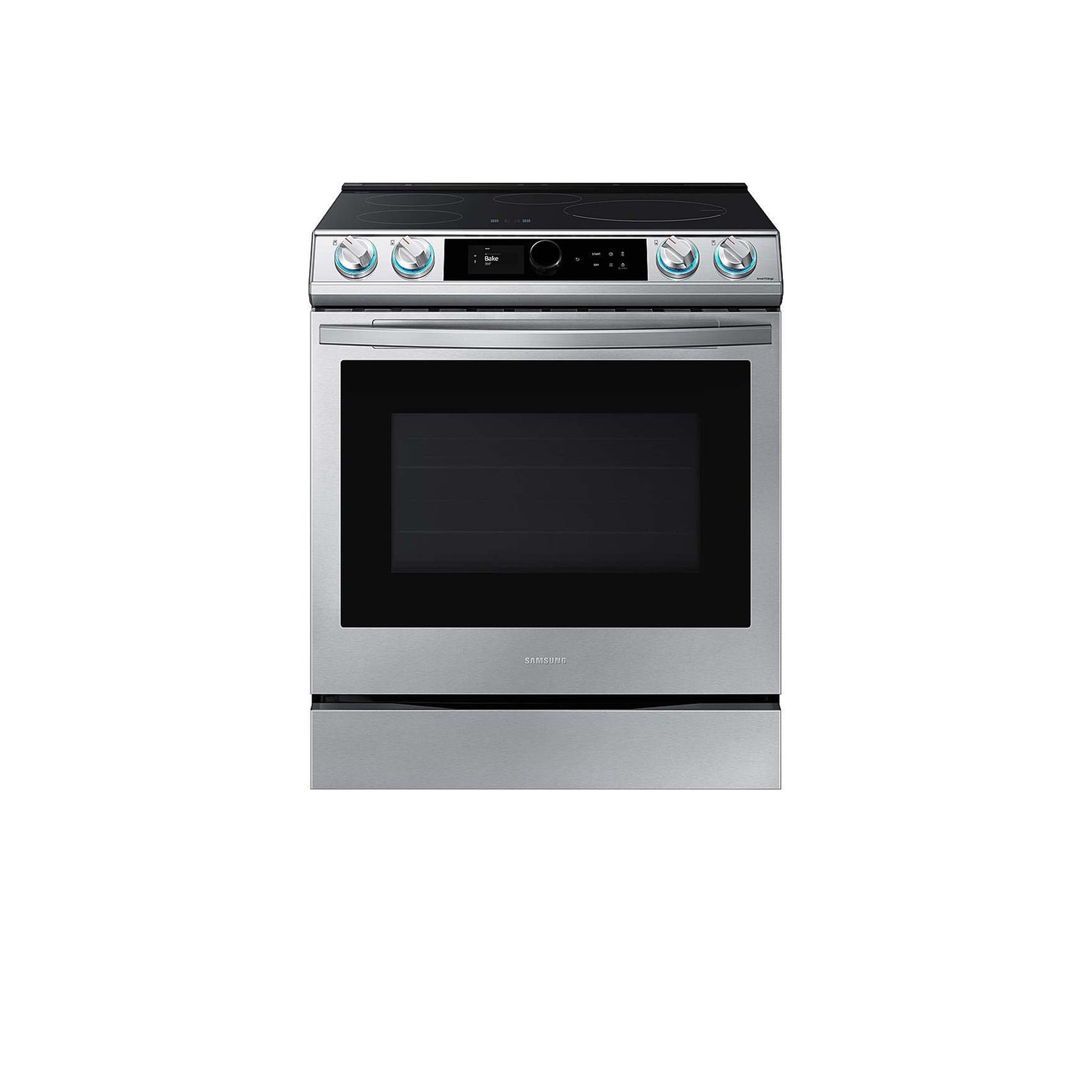 6.3 cu. ft. Smart Slide-in Induction Range with Smart Dial & Air Fry in Black Stainless Steel.