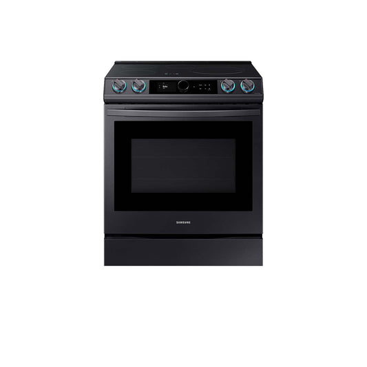 6.3 cu. ft. Smart Slide-in Induction Range with Smart Dial & Air Fry in Black Stainless Steel.