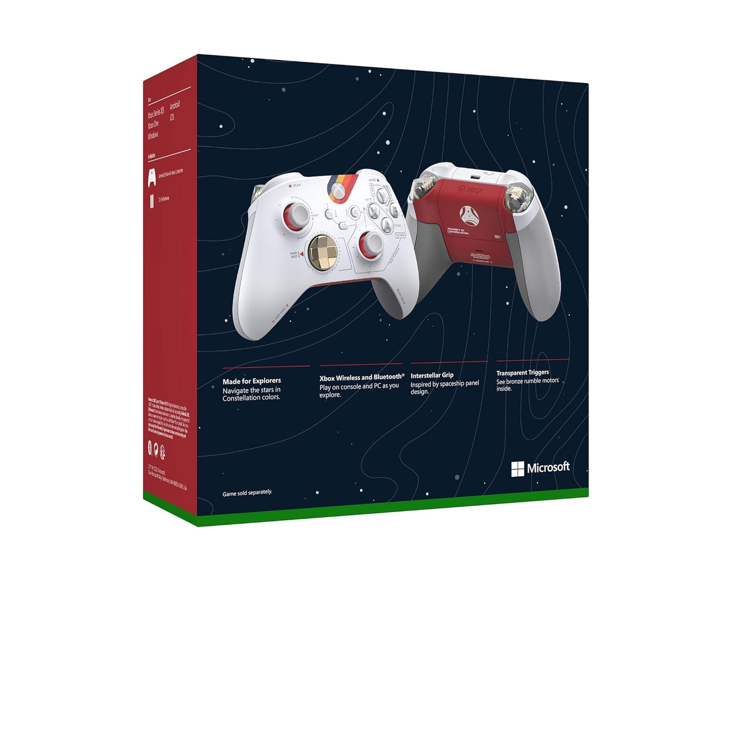 وحدة تحكم Xbox اللاسلكية - إصدار Starfield المحدود لأجهزة Xbox Series X|S وXbox One وأجهزة Windows 