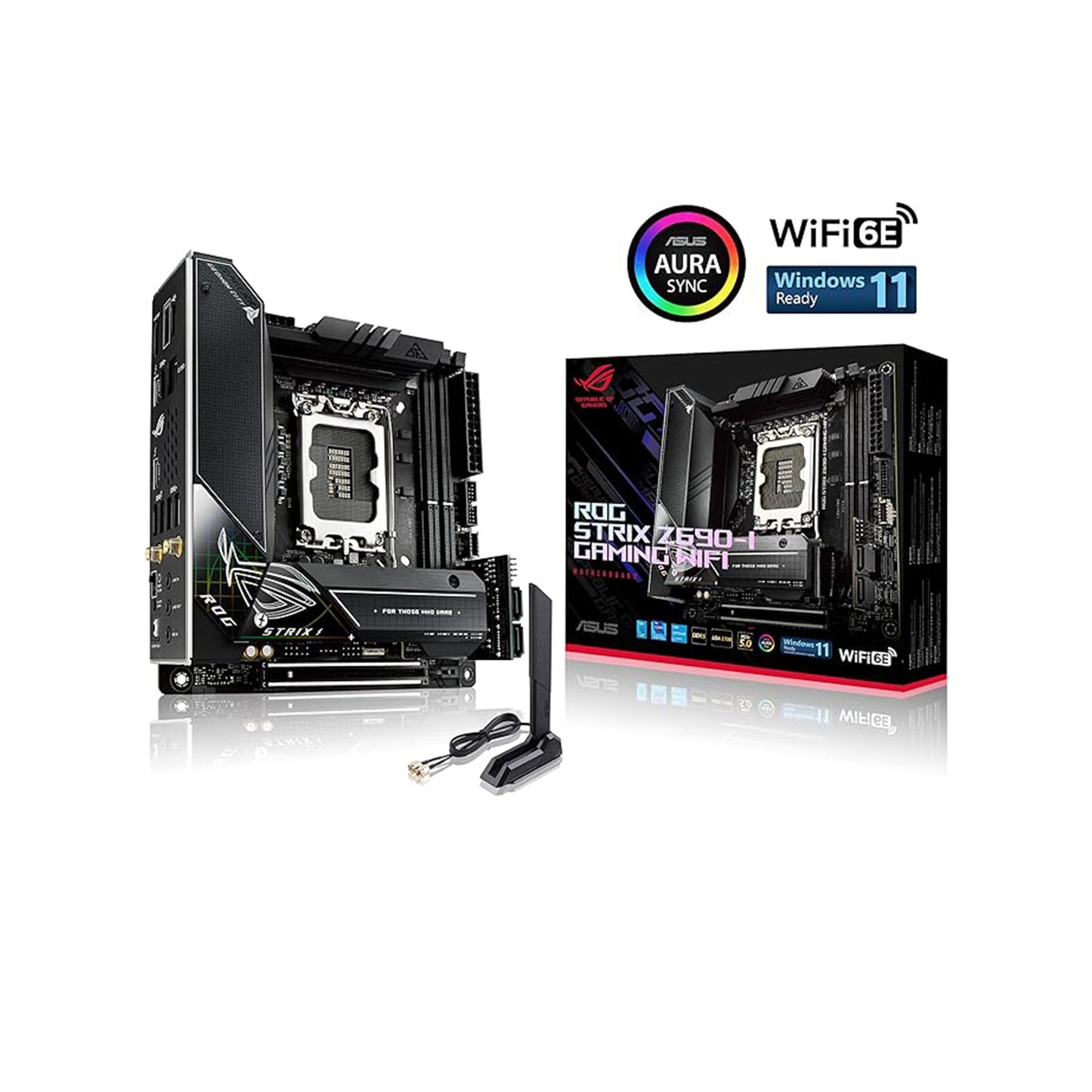 ASUS ROG Strix Z690-I Gaming mini-ITX Motherboard - WiFi 6E, PCIe 5.0, DDR5, Thunderbolt 4, M.2