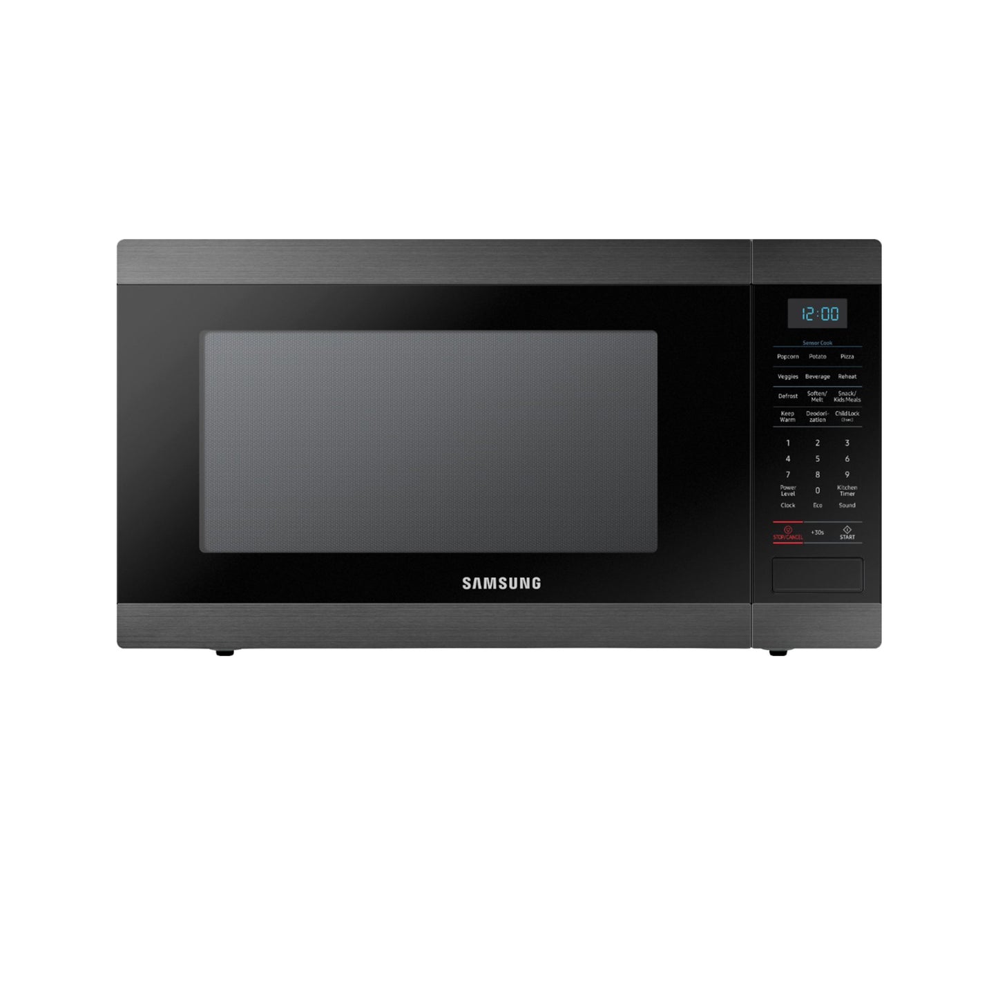 1.9 cu. ft. Countertop Microwave for Built-In Application in Fingerprint Resistant Black Stainless Steel.