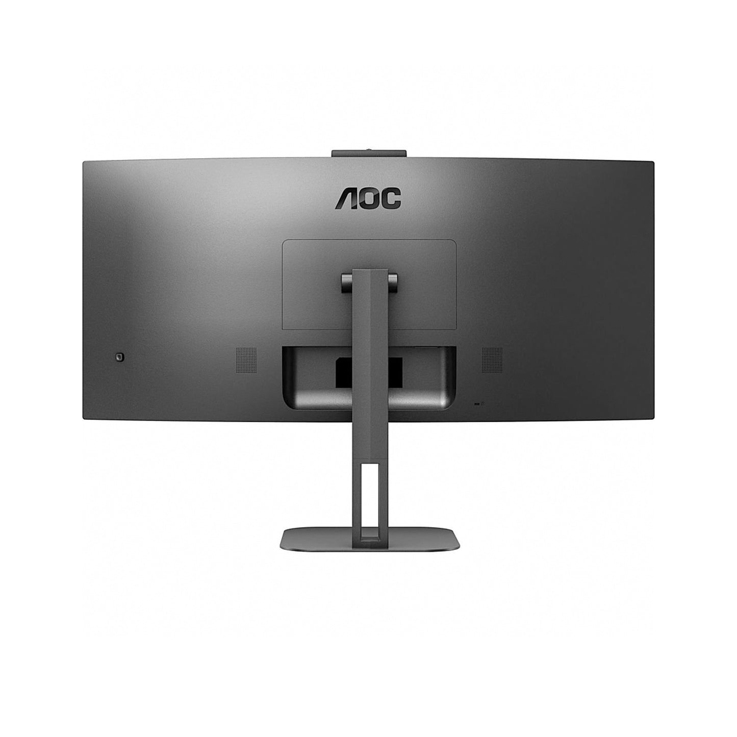 AOC - CU34V5CW شاشة LED منحنية مقاس 34 بوصة مزودة بتقنية HDR (USB وHDMI) - أسود
