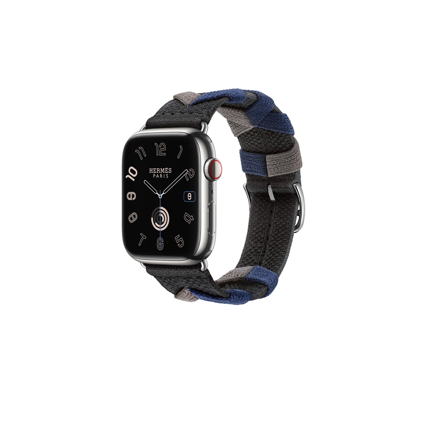 ساعة Apple Watch Hermès - 41 ملم Rouge H Bridon Single Tour 