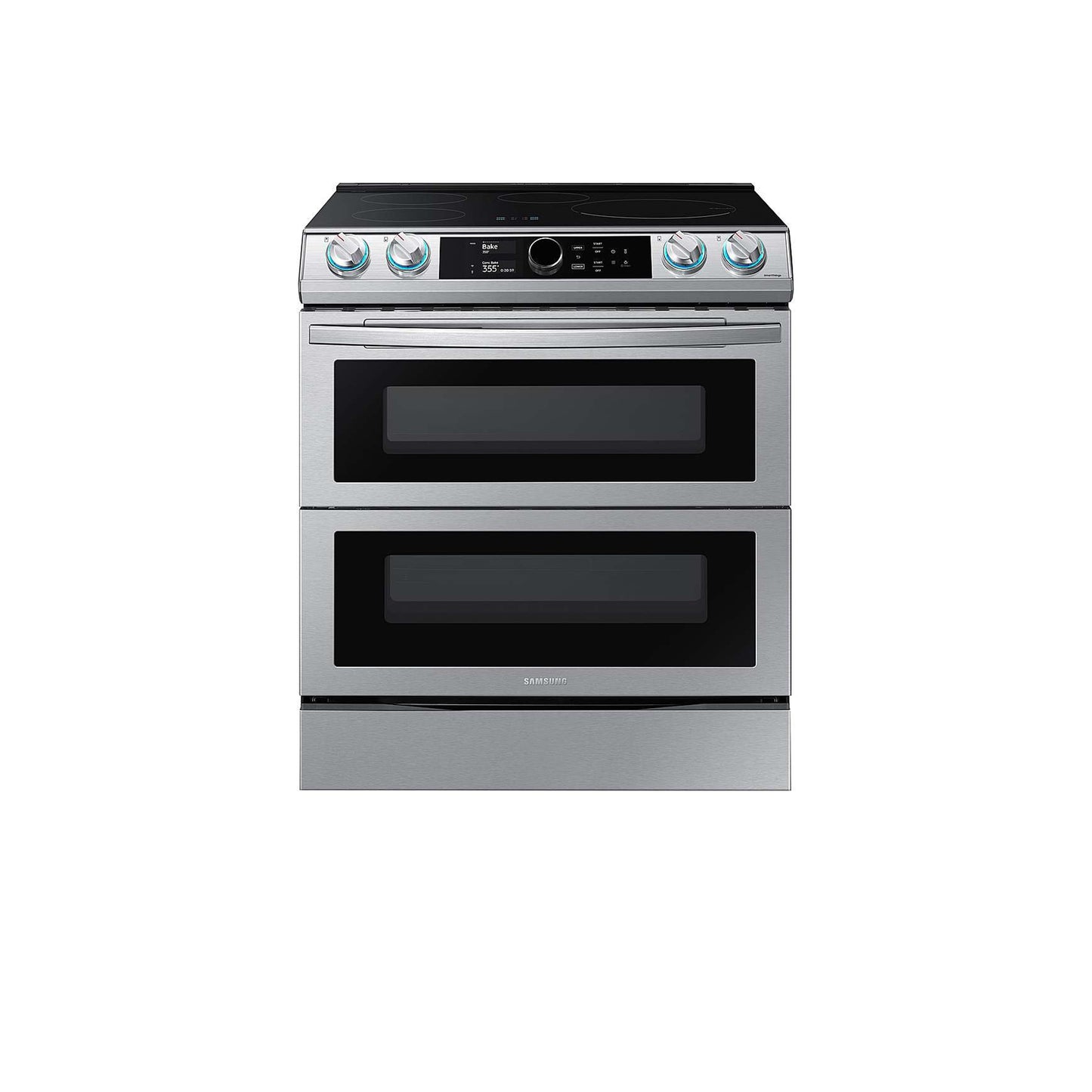 6.3 cu. ft. Smart Slide-in Induction Range with Flex Duo™, Smart Dial & Air Fry in Black Stainless Steel.