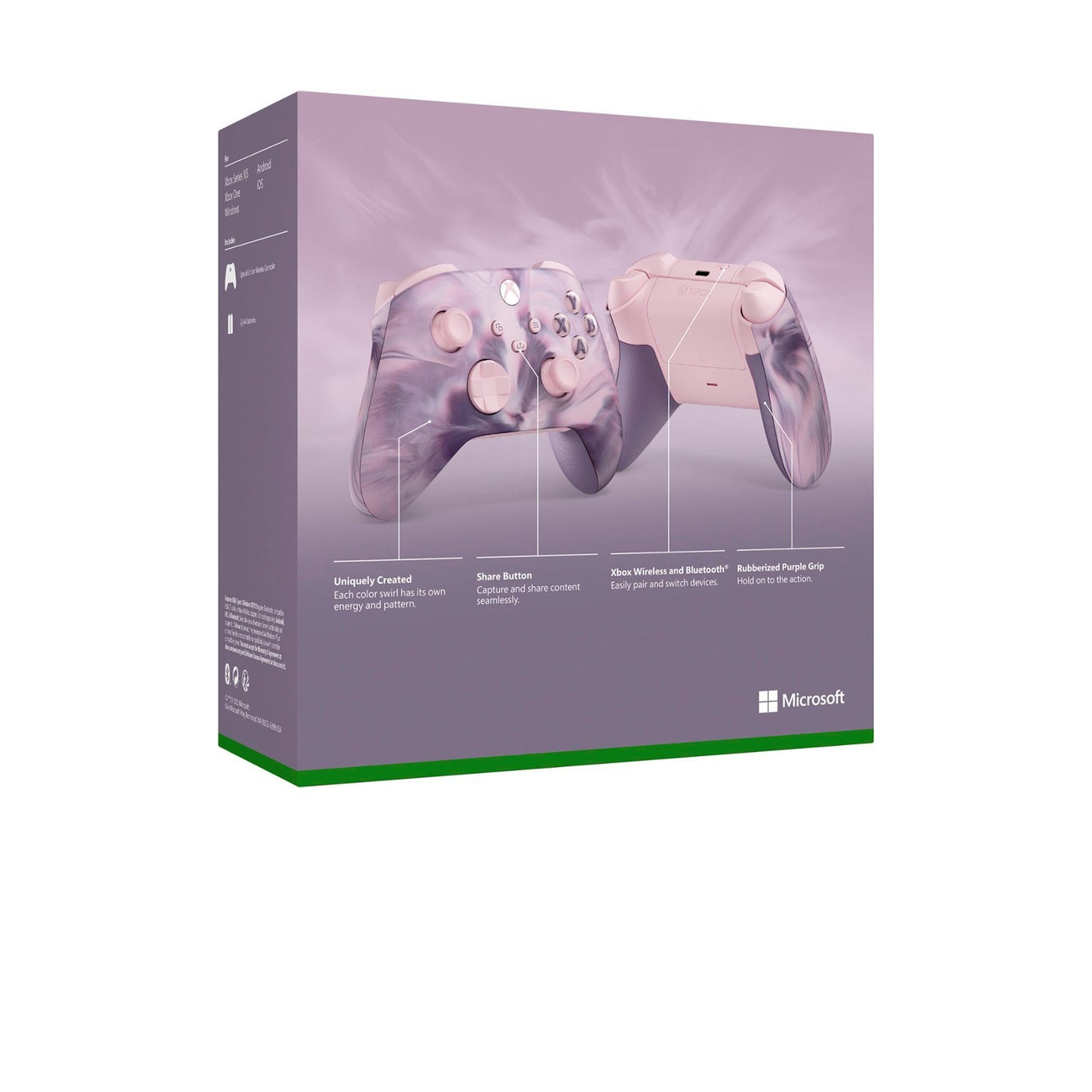 Microsoft - وحدة تحكم Xbox اللاسلكية لأجهزة Xbox Series X وXbox Series S وXbox One وأجهزة Windows - إصدار Dream Vapor الخاص 